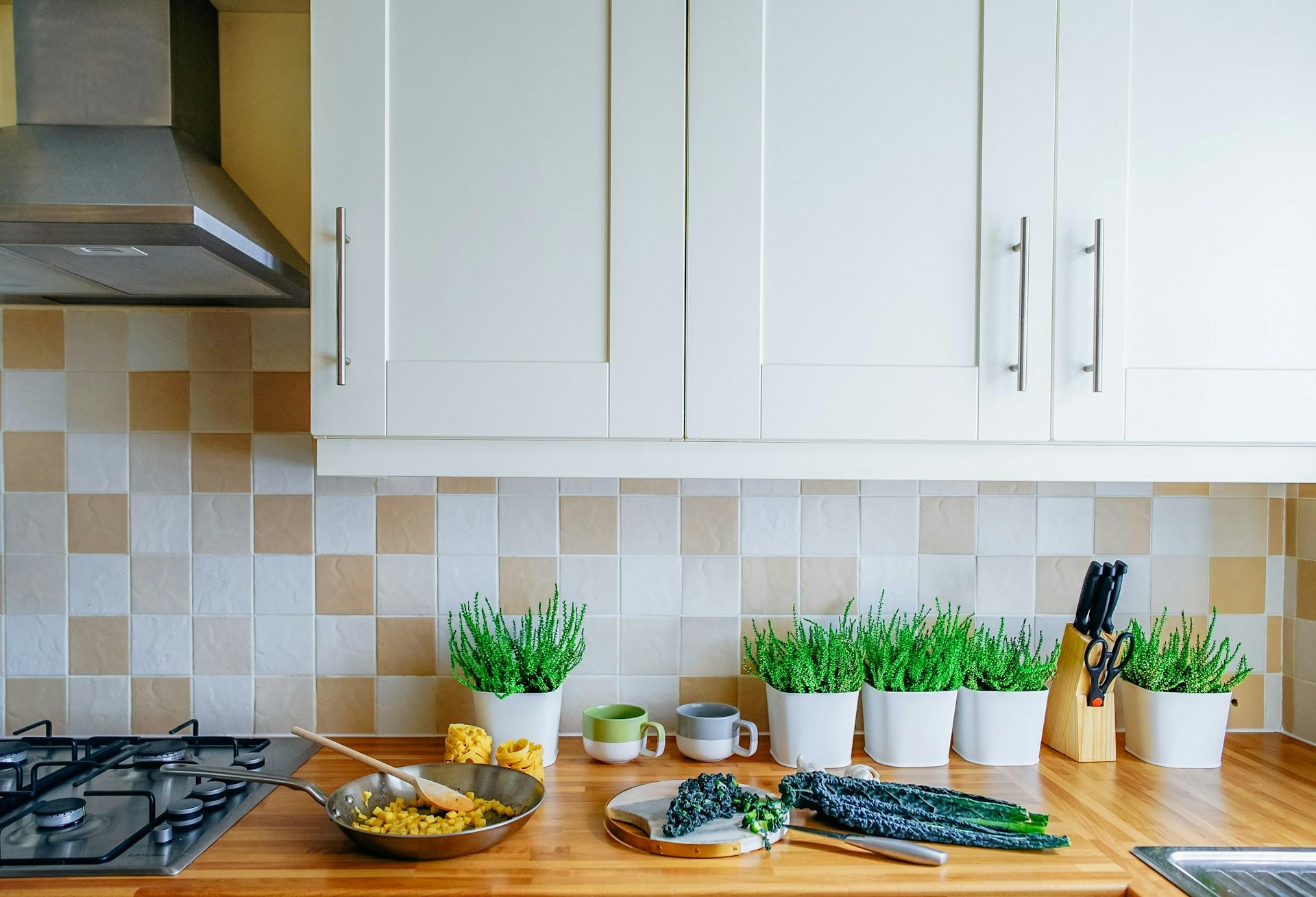 Kitchen Plants best for extra looks.